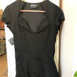 Nasty gal black mini dress.
